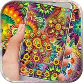 Free play online Abstract Varicolored Sunflower Relief Theme APK