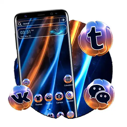 Play Abstract Wave Launcher Theme APK
