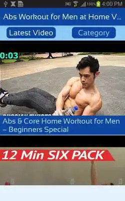 Play Abs Workout for Men at Home VIDEOs