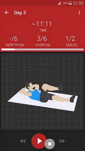 Play Abs workout PRO as an online game Abs workout PRO with UptoPlay