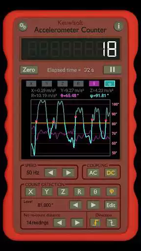Play Accelerometer Counter as an online game Accelerometer Counter with UptoPlay