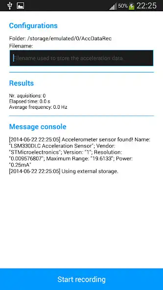 Play Accelerometer Data Recorder Play Accelerometer Data Recorder