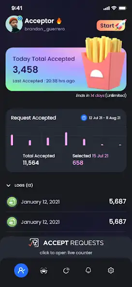Play Accept Requests- Insta Scanner as an online game Accept Requests- Insta Scanner with UptoPlay