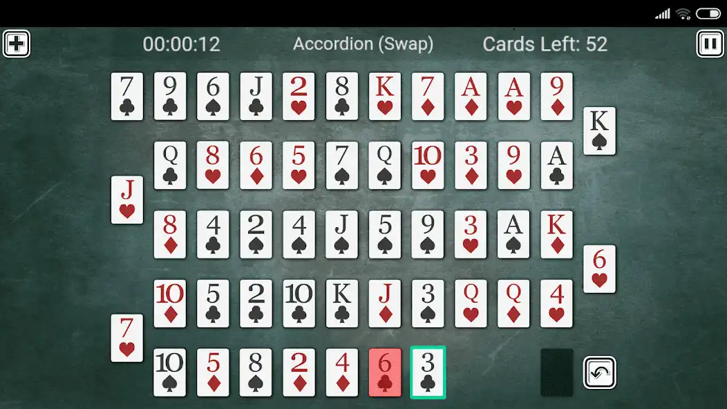 Play Accordion Solitaire as an online game Accordion Solitaire with UptoPlay