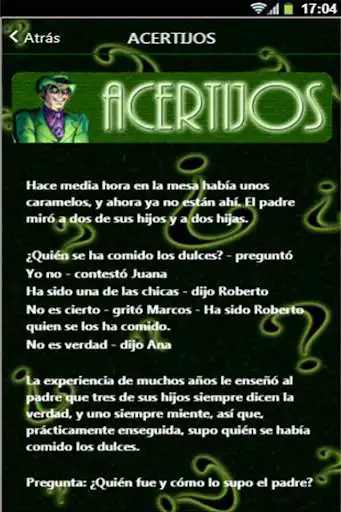 Play Acertijos y Adivinanzas 2  and enjoy Acertijos y Adivinanzas 2 with UptoPlay