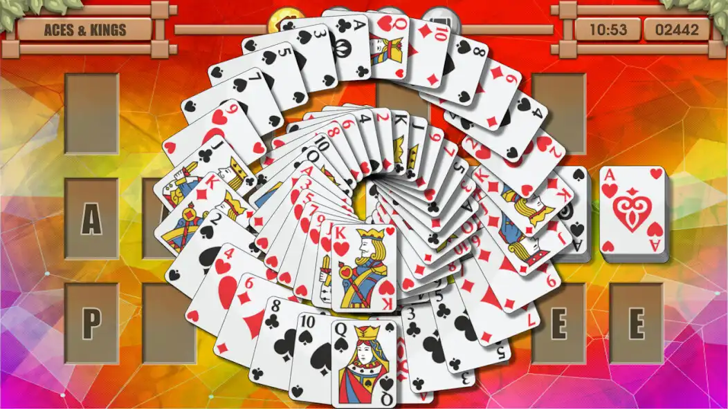 Play Aces  Kings Solitaire Hearts  Spades Patience as an online game Aces  Kings Solitaire Hearts  Spades Patience with UptoPlay
