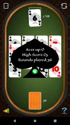 Play Aces Up Solitaire as an online game Aces Up Solitaire with UptoPlay