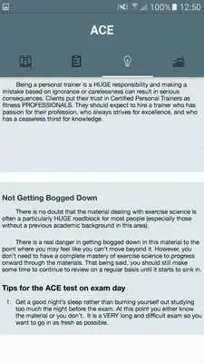 Play ACE Tests - Personal Trainer