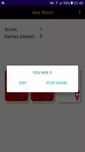 Play Ace Wins! A simple 3 cards game.  and enjoy Ace Wins! A simple 3 cards game. with UptoPlay