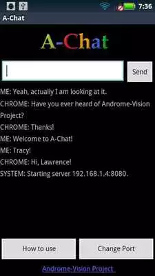Play A-Chat. Androme-Vision Project