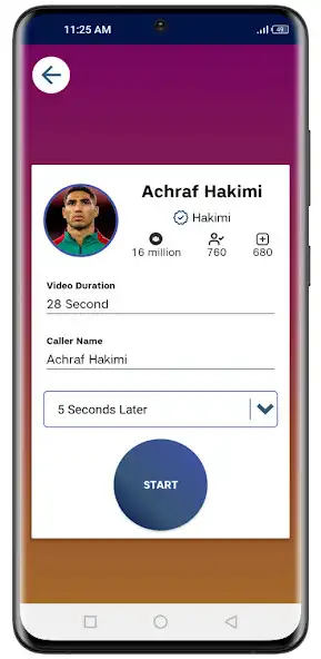 Play Achraf Hakimi fake video call as an online game Achraf Hakimi fake video call with UptoPlay