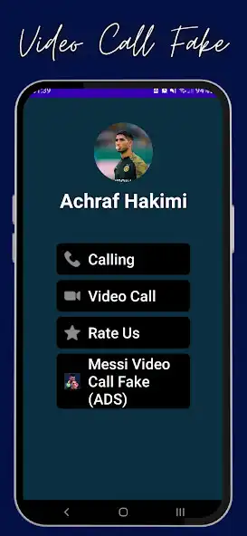 Play Achraf Hakimi Video Call Fake as an online game Achraf Hakimi Video Call Fake with UptoPlay