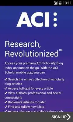 Play ACI Scholarly Blog Index