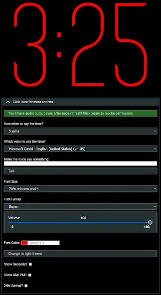 Play Ackmi Talking Clock as an online game Ackmi Talking Clock with UptoPlay