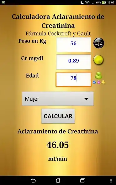 Play APK Aclaramiento de Creatinina  and enjoy Aclaramiento de Creatinina with UptoPlay appinventor.ai_carricero65.aclaramientocreatinina