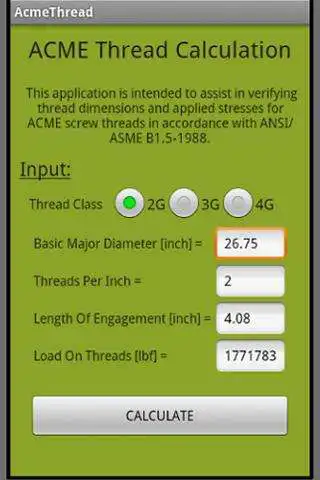 Play ACME Thread Calculation and enjoy ACME Thread Calculation with UptoPlay Play ACME Thread Calculation and enjoy ACME Thread Calculation with UptoPlay