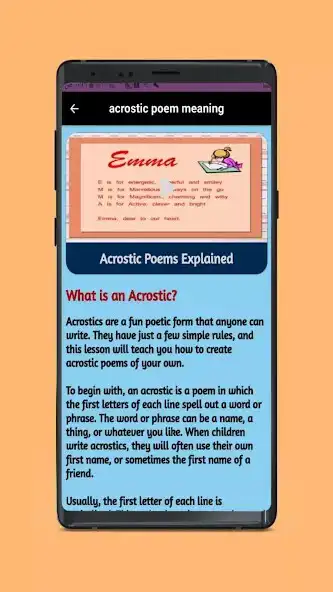 Play acrostic poem examples  and enjoy acrostic poem examples with UptoPlay
