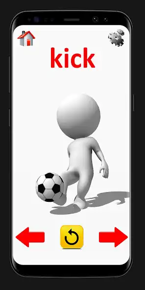 Play Action Words: 3D Animated Flash Cards  and enjoy Action Words: 3D Animated Flash Cards with UptoPlay