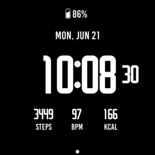 Play Active Black Watch Face APK
