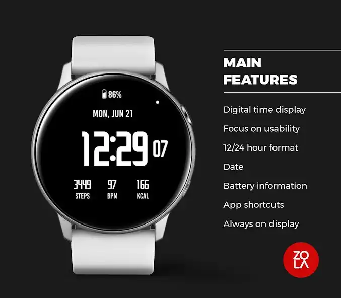 Play Active Black Watch Face as an online game Active Black Watch Face with UptoPlay