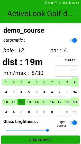 Play ActiveLook Golf demo as an online game ActiveLook Golf demo with UptoPlay