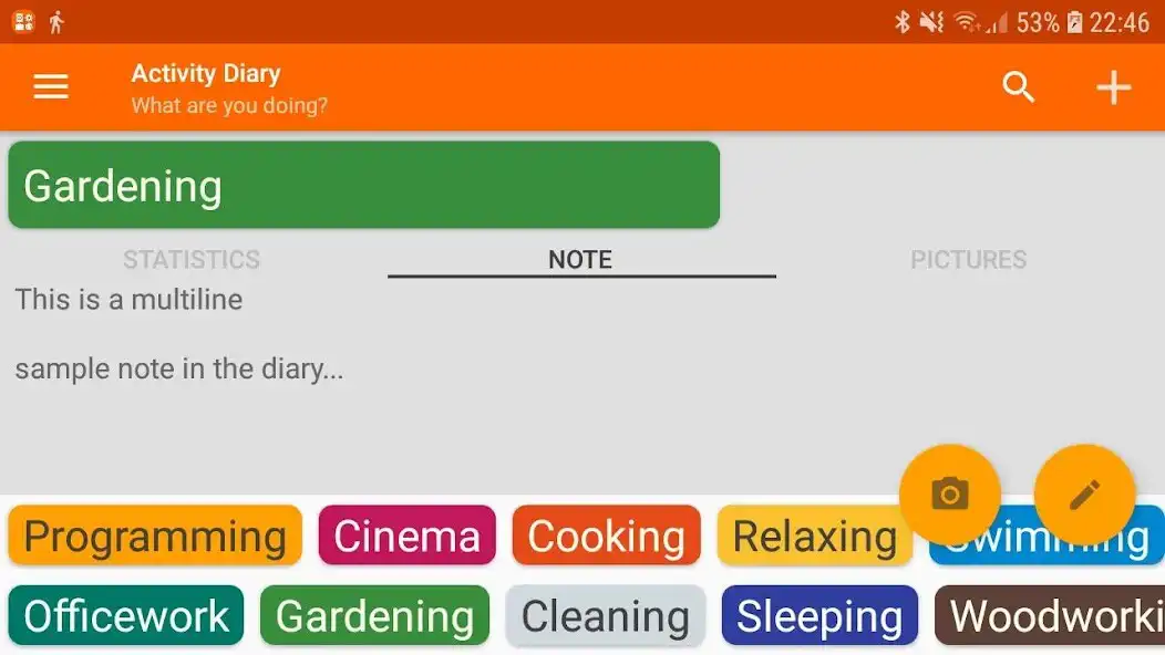 Play Activity Diary as an online game Activity Diary with UptoPlay