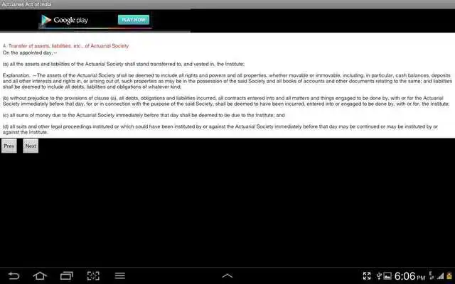 Play Actuaries Act of India