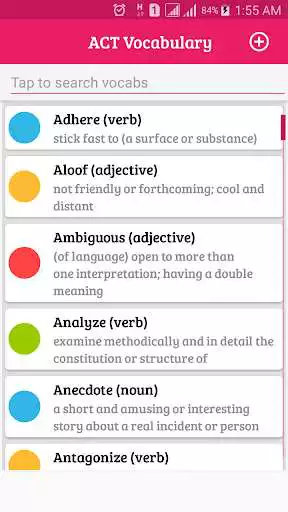 Play ACT Vocabulary  and enjoy ACT Vocabulary with UptoPlay