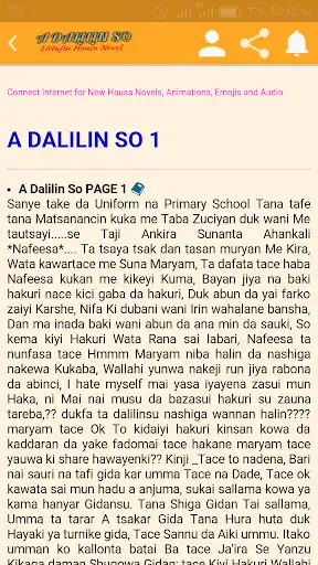 Play A Dalilin So Hausa Novel as an online game A Dalilin So Hausa Novel with UptoPlay