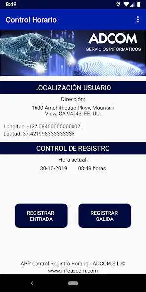 Play Adcom Control horario  and enjoy Adcom Control horario with UptoPlay