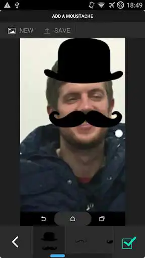 Play APK Add a Moustache  and enjoy Add a Moustache with UptoPlay com.acet.addAMoustache