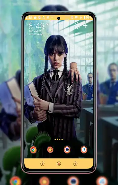 Play Addams Wednesday Wallpaper HD as an online game Addams Wednesday Wallpaper HD with UptoPlay