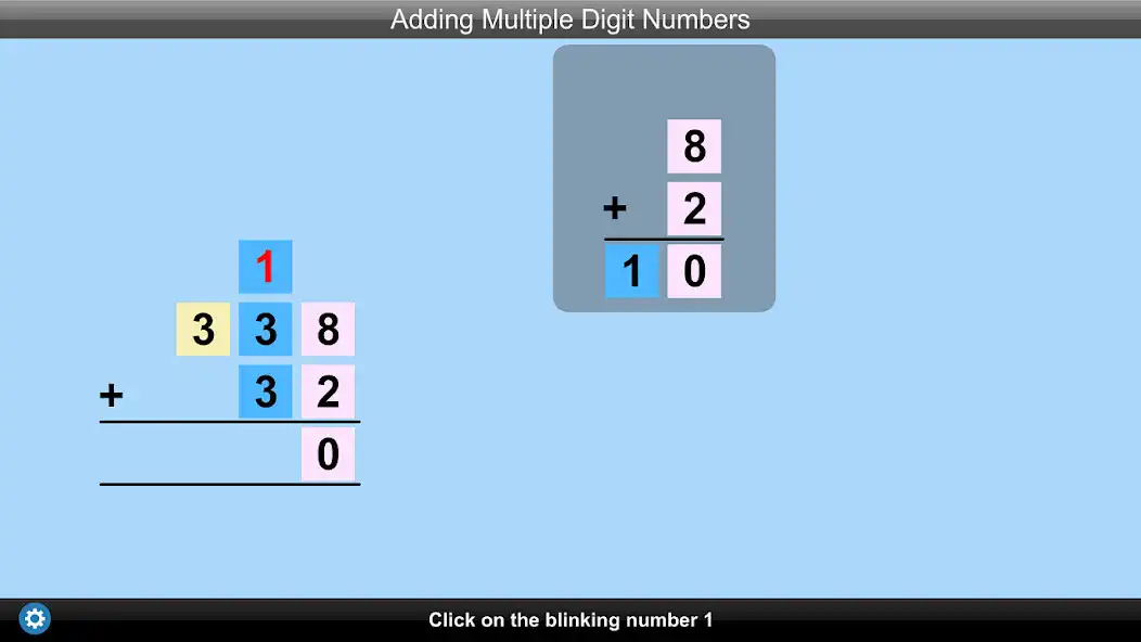Play Adding Multiple Digit Numbers Lite Version as an online game Adding Multiple Digit Numbers Lite Version with UptoPlay