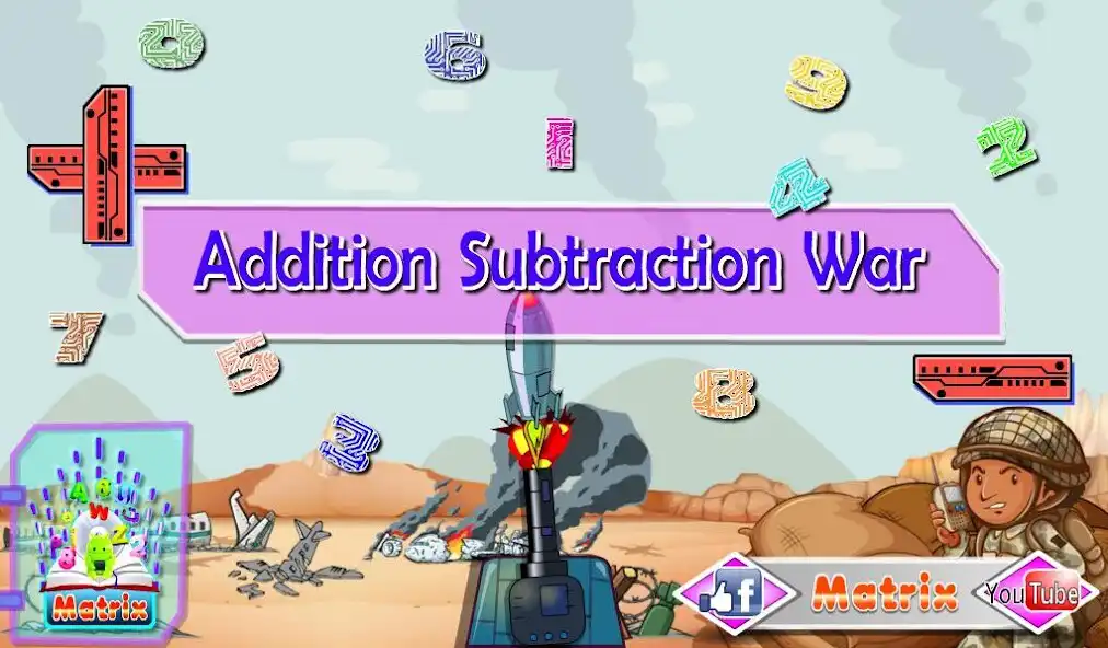 Play Addition Subtraction  vs War  and enjoy Addition Subtraction  vs War with UptoPlay