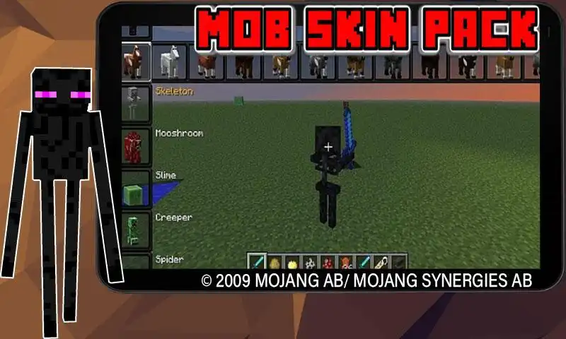 Play Addon Mob Skin Pack as an online game Addon Mob Skin Pack with UptoPlay