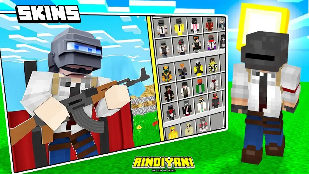 Play Addon Mod PUBG Skins for MCPE  and enjoy Addon Mod PUBG Skins for MCPE with UptoPlay