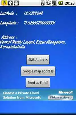 Play Address of Current Location