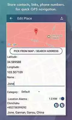 Play Address Place Book: Map Locations