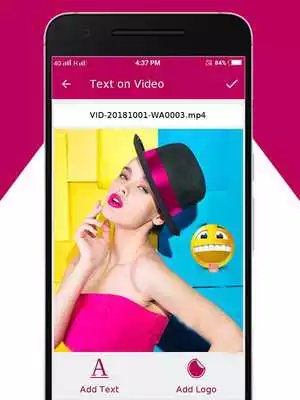 Play Add Text on Video