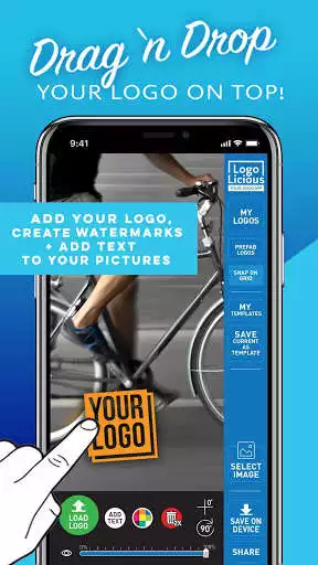 Play Add your own logo, watermark, and text to photos