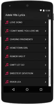 Play Adele Hits Lyrics