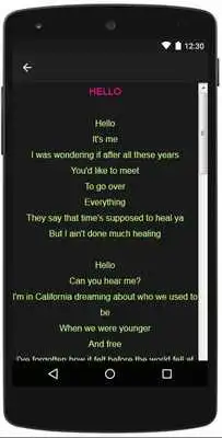 Play Adele Hits Lyrics