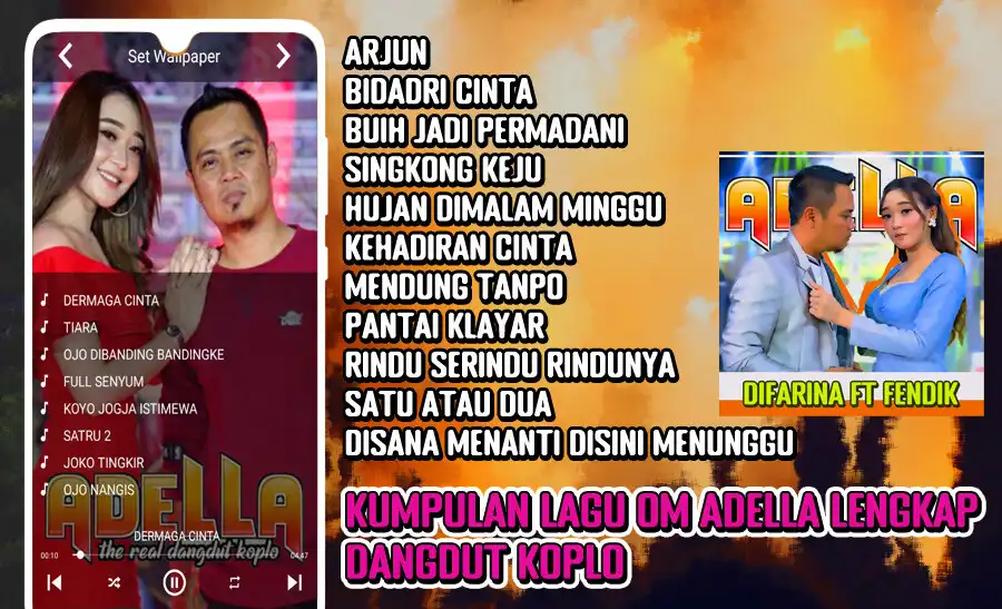 Play Adella Difarina Ft Fendik Hits as an online game Adella Difarina Ft Fendik Hits with UptoPlay