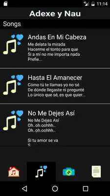 Play Adexe y Nau Musica Lyrics