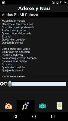 Play Adexe y Nau Musica Lyrics