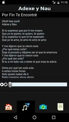 Play Adexe y Nau Musica Lyrics