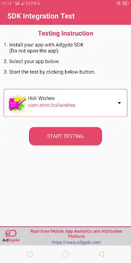 Play AdGyde SDK Integration Test as an online game AdGyde SDK Integration Test with UptoPlay