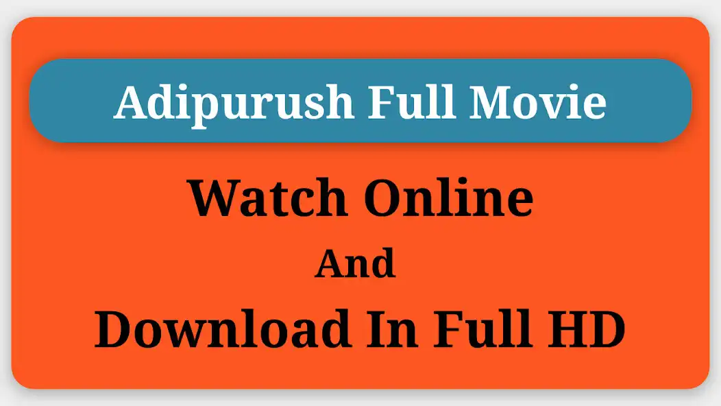 Play Adipurush Full Movie HD as an online game Adipurush Full Movie HD with UptoPlay