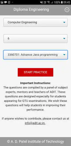 Play ADIT MCQ as an online game ADIT MCQ with UptoPlay