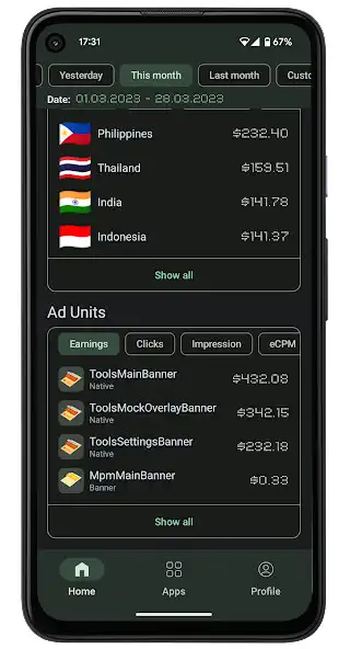 Play AdMobile - AdMob Dashboard as an online game AdMobile - AdMob Dashboard with UptoPlay